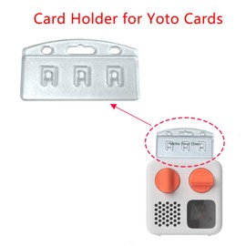 SPANSEE 6 PCS Card Holder for Yoto Cards, Card Display Organizer Compatible with Yoto Card, Vertical Card Holder with Keyring, Card Storage for Travel