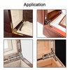2Pcs Support Spring Hinges, Zinc Alloy Concealable Quadrant Hinge 90