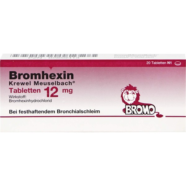 Bromhexin Krewel Meuselb. Tablets 12 mg