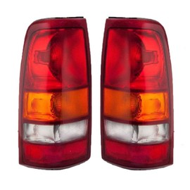 For 1999-2002 Chevy Silverado 1500 Pair Rear Tail Lights Driver and Passenger Side UnitFleetside | late design | sockets differ from early design GM2800173 GM2801173