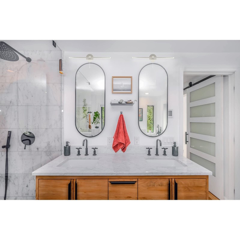 Popity home Bathroom Vanity Light Bar Brushed Nickel, 24 inch