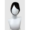 Clip in fringe hairpiece/clip-in curtain bangs, with long, face framing