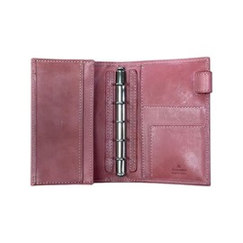 Ashford 2131-040 Personal Organizer, Vitalita Mini 5, 0.4 inches (11 mm), Business Card Phone [Pink] Himeji Leather