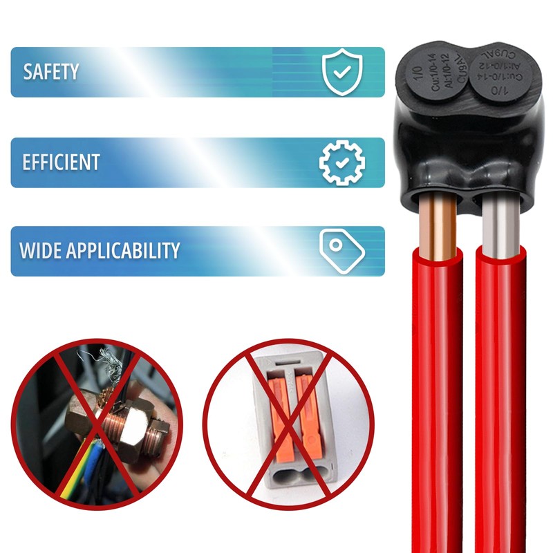 Insulated Multi Plug Connectors, 3 Port Insulated Wire Connectors, Single-Sided