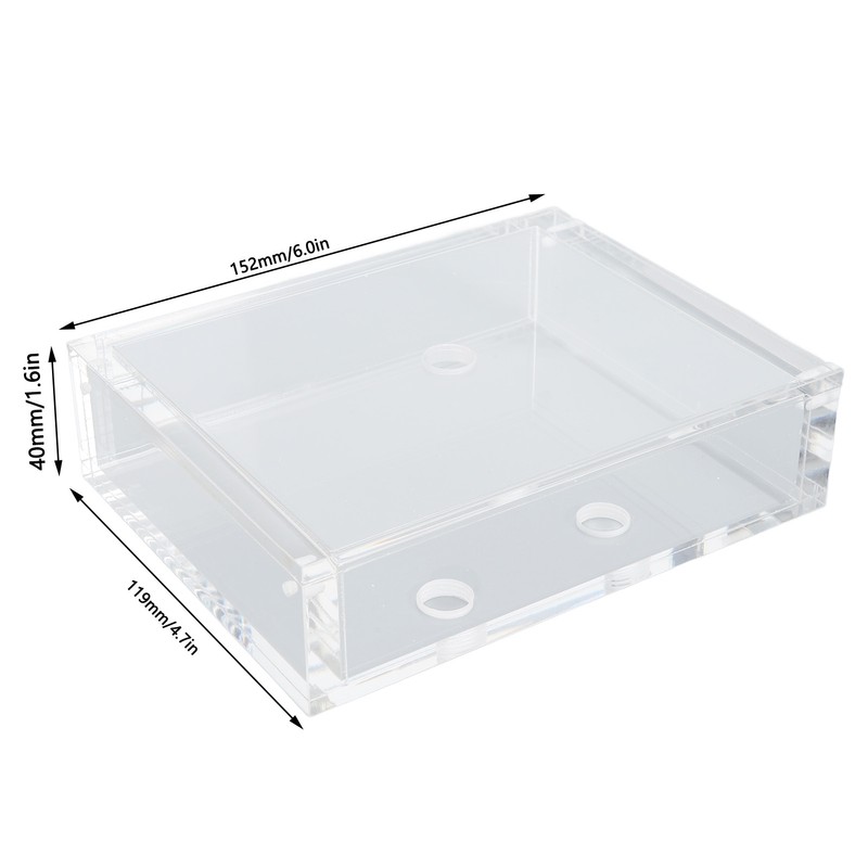 Computer Water Cooling Reservoir Rectangle Transparent Acrylic PC Water Cooling