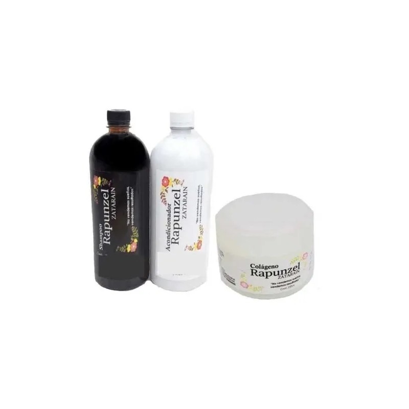 Kit Rapunzel Champoo Acondicionador Y Colágeno