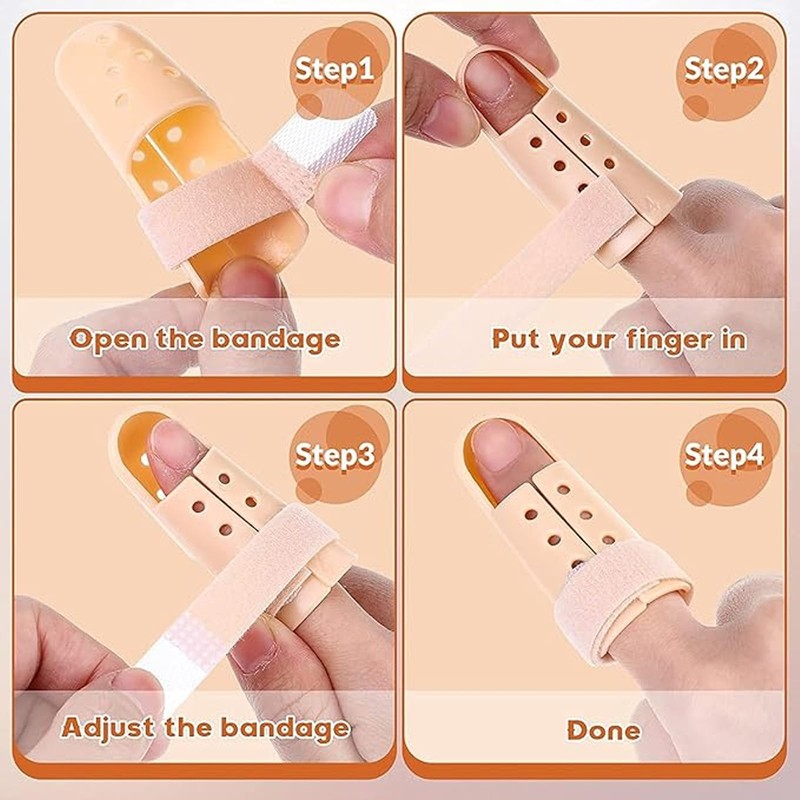3pcs Splint for Pinky,Plastic Mallet Dip Finger Support, Support Brace,