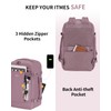 ECOHUB Travel Backpack for Women, Carry on Backpack with USB