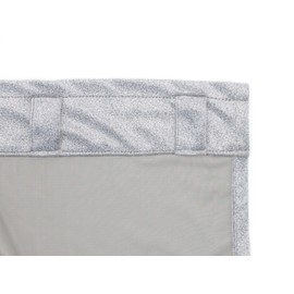 Seta Direct, Room Darkening Velvet Curtain 2 Panel (Back Tab, W60 x L63, Grey)