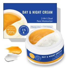 Retinol Vitamin C Cream, Face Moisturizer For Face, 2 In 1 Day & Night Face Moisturizer Cream, Daily Moisturizers, Hydrating Facial Moisturizer For Dry Skin, Lightweight Moisturizer 3.53 OZ