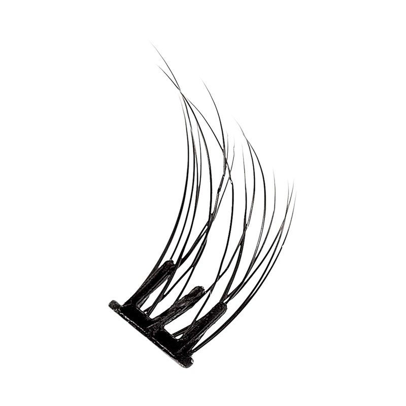 Ollio Single Glue-Free Partial False Eyelashes, 24 Bundles Set, Korean