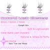 Natural Lash Clusters Clear Band Eyelash Clusters Eyelash Extensions 96pcs