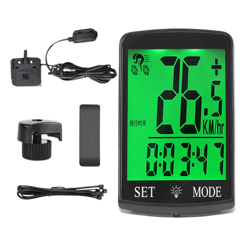Cycling Computer, Wireless Cycling Odometer, Digital Display Waterproof Luminous Bicycles