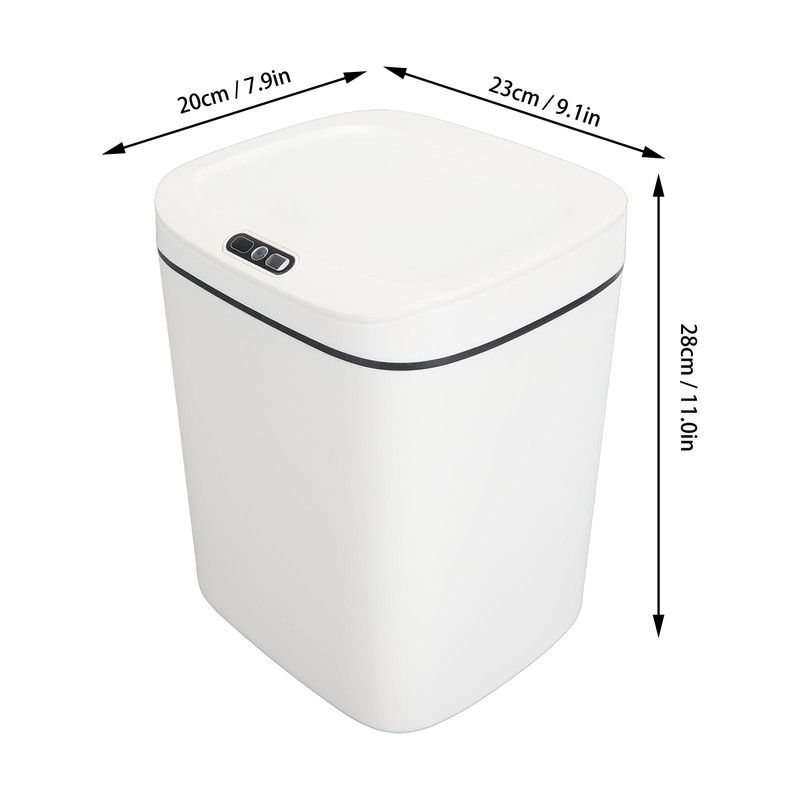 Automatic Motion Sensor Trash Can with Lid Smart Touchless Garbage