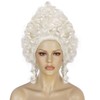 TIKJOYS Platinum Baroque Wig Renaissance Wig Curly Colonial Wigs