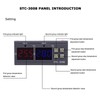 Digital Intelligent Thermostat Adjustable Temperature Controller Switch with Dual NTC