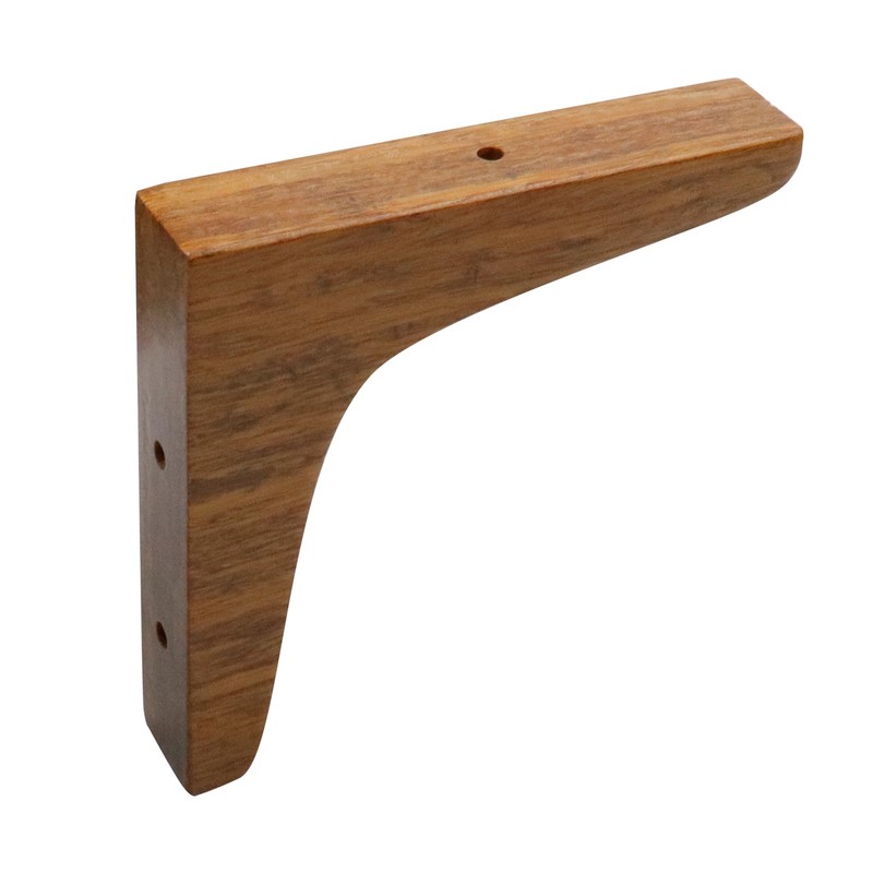 Antrader 2PCS Wooden Shelf Brackets,Solid Wall Mount Wood Shelf Bracket,Wood