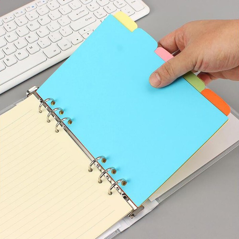 6 Pack Dividers 6 Holes A5 Index Paper Dividers 30