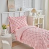 DuShow Princess Toddler Bedding Set for Girls,4 Pieces Ruffles Toddler