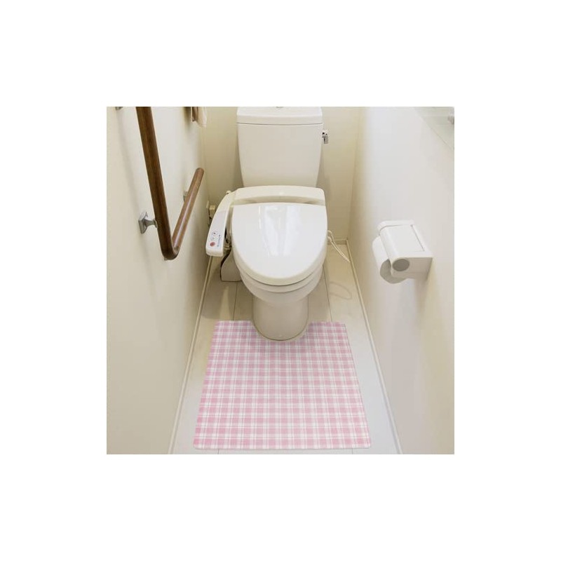 Frontier Toilet Floor Deodorizer Sheets, Disposable, Pink, Checkered, 1 Pack