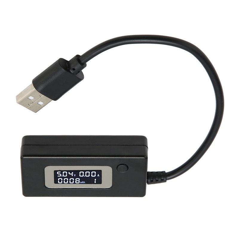 USB Voltage Current Tester LCD Display 50mA‑3500mA USB Multimeter 3‑15V
