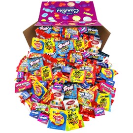 HUGE Assorted Candy PARTY MIX BOX 6.50 LBS/104 OZ Over 255 Individually Wrapped Candies of All Time America's Most (104)