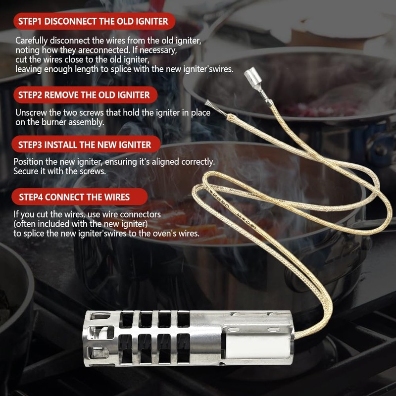 GE Hotpoint Kenmore Oven Igniter WB2X9154 300259 WB00X6640 120V 3.5"