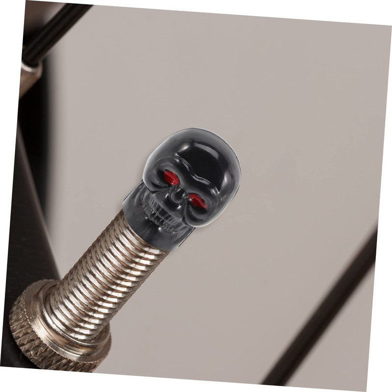 MAGICLULU 4pcs Skull Style Tire Valve Stem Caps Leak Truck