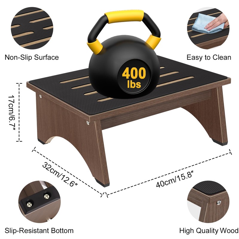 Bed Steps for High Beds for Adults,One Step Stool with