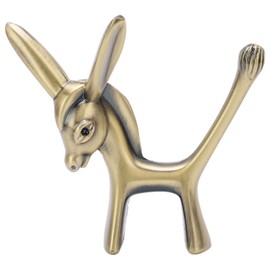 Donkey Ring Holder Donkey Statuette Durable Zinc Alloy Retro Style Safe Ring Organizer for Rings Jewelry
