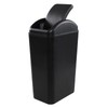 Ponpong 14 L Plastic Swing Top Trash Bin, Slim Plastic