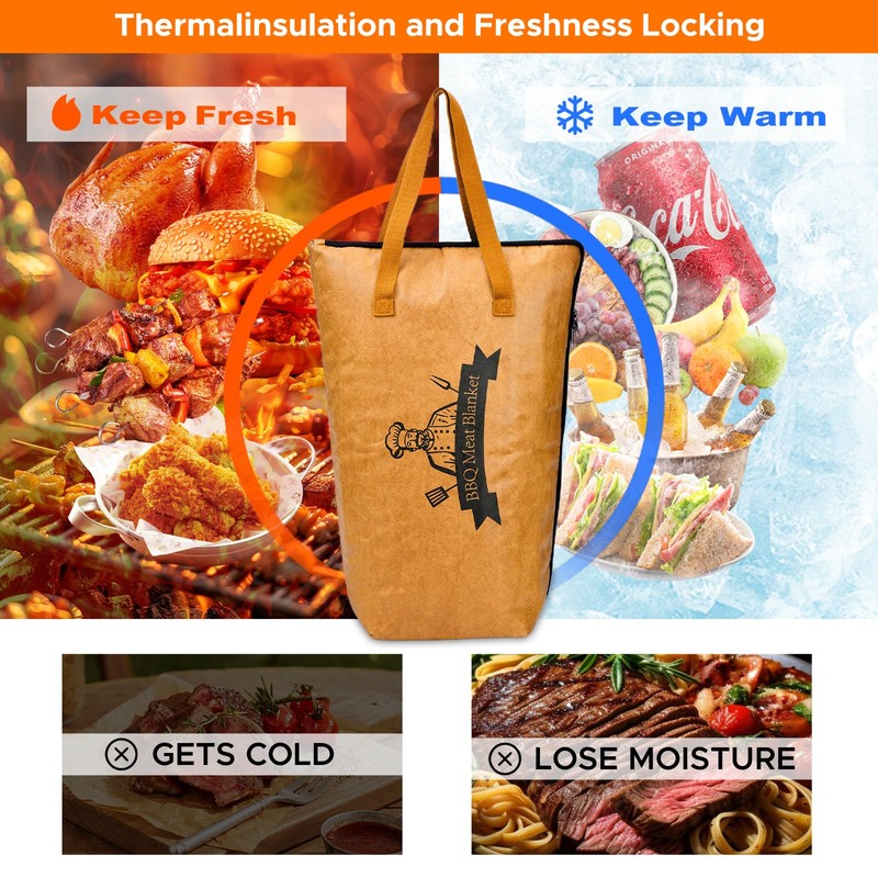 Reusable BBQ Blanket for Resting Meat - Insulated Smoker Grilling