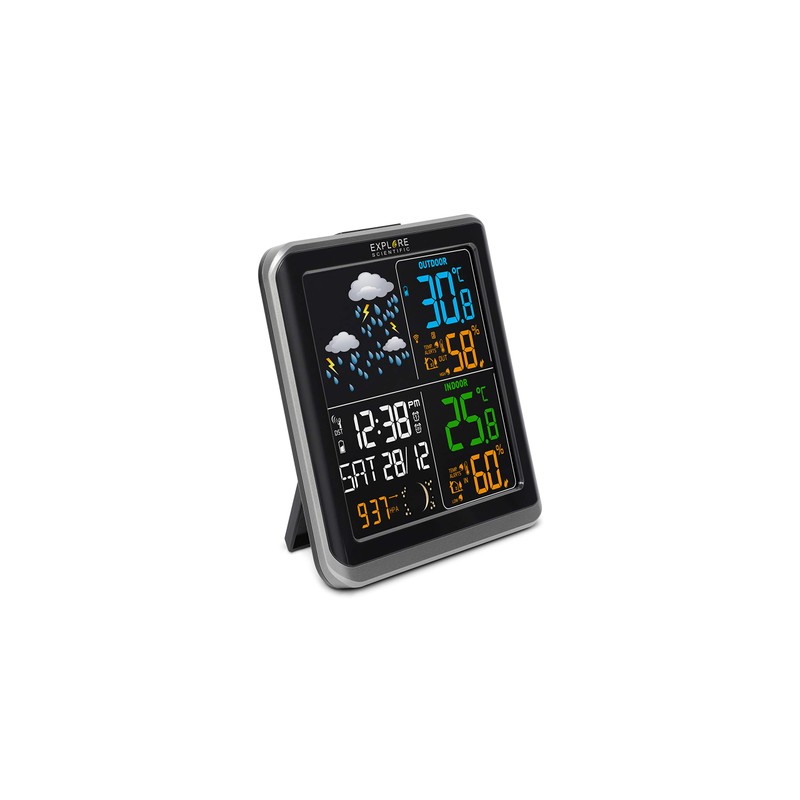 Explore Scientific WSH4008C Wireless Weather Station, Barometer with Weather Forecast