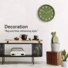 Roymnie Wall Clock 14 Inch Silent Green Wall Clocks Battery
