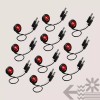 ONLINE LED STORE 10pc 3/4" Round Red LED Trailer Bullet