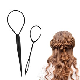 Wosyoodo Topsy Tail Hair Tool, Looping with Rat Comb, Tail French Braid Loop Tool, Fast Hair Styling Accessories, Braiding Tool for Making Style