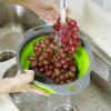 Unbranded Collapsible Colander Set of 3 Green