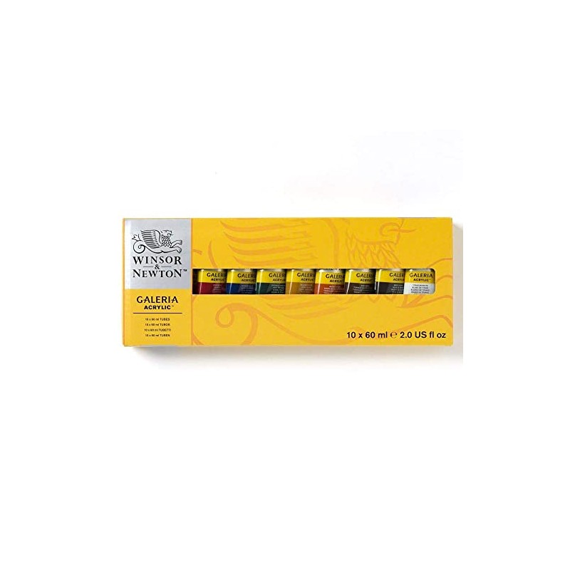 Winsor and Newton 2190517 Galeria Acrylic 10 Pieces Tube Colour