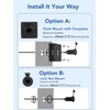 IP68 Waterproof Starlink Pass Through Kit for RV, CNC-Machined 6061