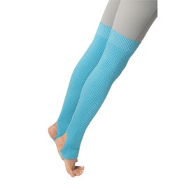 SERICI Leg Warmers for Dance and Yoga | Leggings | Open Heal Dance Socks (Turquoise)