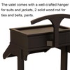 Brefhome Wooden Valet Stand with Drawer & Tray, Clothing Rack