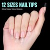 TOMICCA Nail Tips, Pack of 240 Full Cover Soft Gel