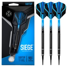 Harrows Siege 90% Tungsten Darts, Soft Tip, Pack of 18