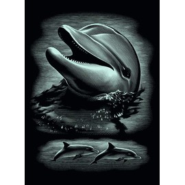 Mammut Spiel & Geschenk 143002, Motiv Tiere 2, Silber, Komplettset mit 6 Kratzbildern & 1 Dauerkalender & 1 Kratzmesser & 1Übungsblatt, Kratzset für Kinder ab 8 Jahre