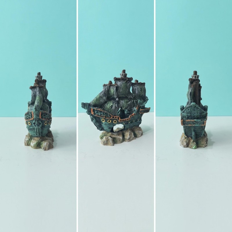 Fish Tank Decoration, Aquarium Shipwreck Decor