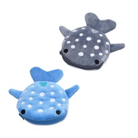 2 Pieces of Shark Coin Purse, Cute Plush Small Purse, Children's Cartoon Shark Small Bag, Interesting Coin Purse, Storage Bag for Small Items