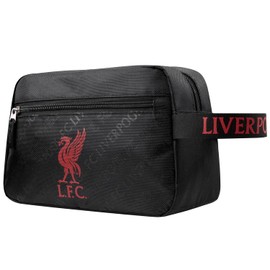 Liverpool F.C. Toiletry Bags for Men, Hanging Travel Wash Bag with Zipped Pockets, Football Gifts for Kids Teens Adults