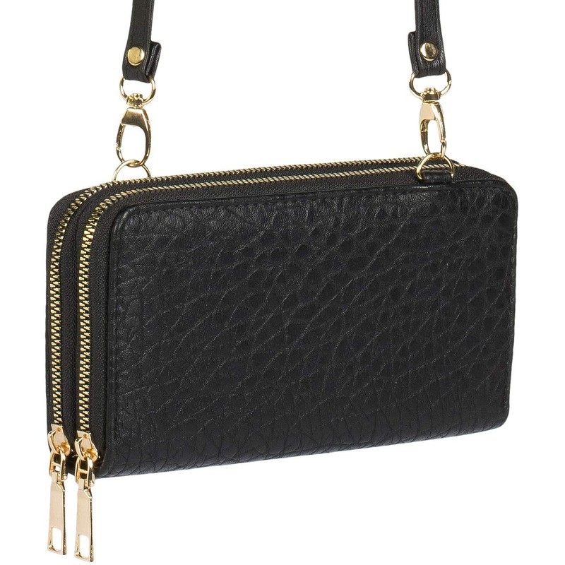 styleBREAKER 02012364 Women's 2-in-1 Mini Bag Shoulder Bag with Grained