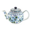 Blue Rose Polish Pottery - Blue Ballina Medium Teapot -