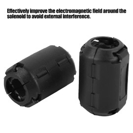 50pcs Clip-on Ferrite Ring Core Black RFI EMI Noise Suppressor Cable Clip Anti‑Interference for Car RV Audio Cable Power Cord